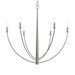 Progress Lighting - P400460-009 - Six Light Chandelier - Jheni - Brushed Nickel