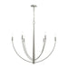 Progress Lighting - P400460-009 - Six Light Chandelier - Jheni - Brushed Nickel