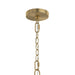 Progress Lighting - P400460-191 - Six Light Chandelier - Jheni - Brushed Gold
