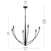 Progress Lighting - P400460-31M - Six Light Chandelier - Jheni - Matte Black