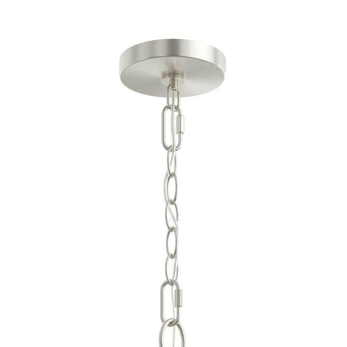 Progress Lighting - P400455-009 - Six Light Chandelier - Jheni - Brushed Nickel
