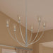Progress Lighting - P400455-009 - Six Light Chandelier - Jheni - Brushed Nickel