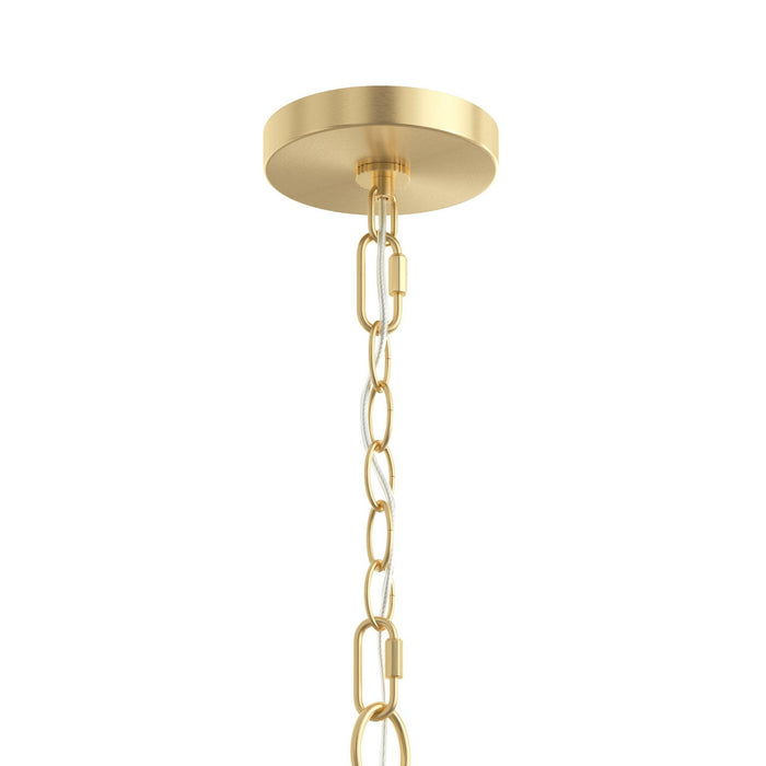 Progress Lighting - P400455-191 - Six Light Chandelier - Jheni - Brushed Gold