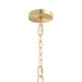 Progress Lighting - P400455-191 - Six Light Chandelier - Jheni - Brushed Gold