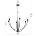 Progress Lighting - P400455-31M - Six Light Chandelier - Jheni - Matte Black