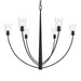 Progress Lighting - P400455-31M - Six Light Chandelier - Jheni - Matte Black