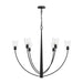 Progress Lighting - P400455-31M - Six Light Chandelier - Jheni - Matte Black