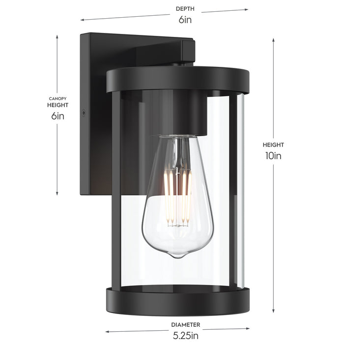 Progress Lighting - P560393-31M - One Light Outdoor Wall Mount - Kagen - Matte Black