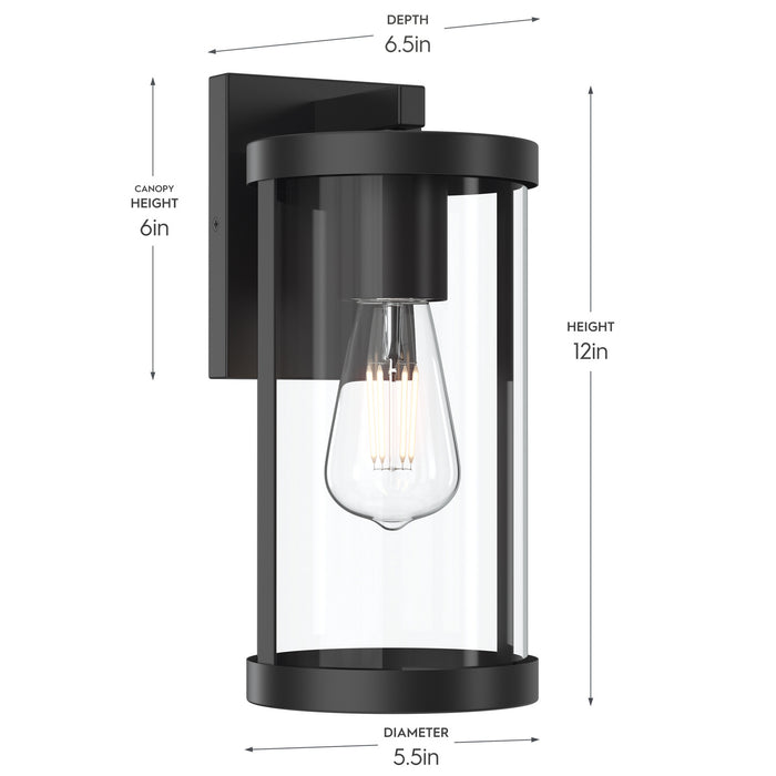 Progress Lighting - P560394-31M - One Light Outdoor Wall Mount - Kagen - Matte Black