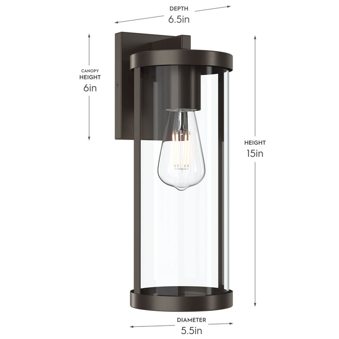 Progress Lighting - P560395-020 - One Light Outdoor Wall Mount - Kagen - Antique Bronze