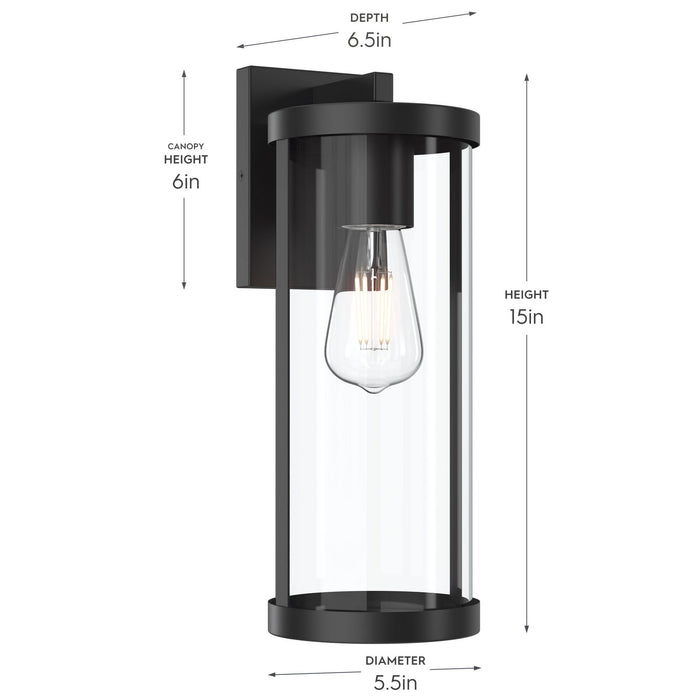 Progress Lighting - P560395-31M - One Light Outdoor Wall Mount - Kagen - Matte Black