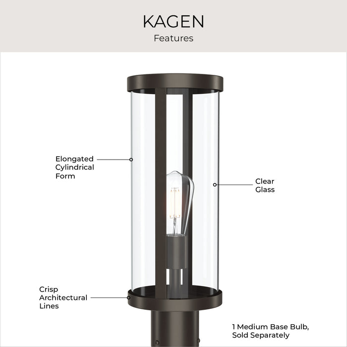 Progress Lighting - P540112-020 - One Light Outdoor Post Mount - Kagen - Antique Bronze