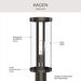 Progress Lighting - P540112-020 - One Light Outdoor Post Mount - Kagen - Antique Bronze