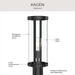 Progress Lighting - P540112-31M - One Light Outdoor Post Mount - Kagen - Matte Black
