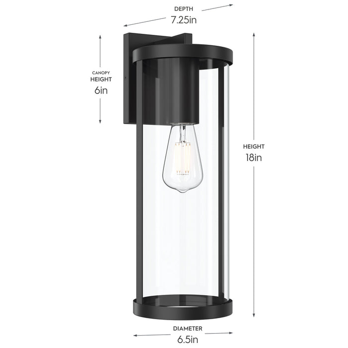 Progress Lighting - P560396-31M - One Light Outdoor Wall Mount - Kagen - Matte Black