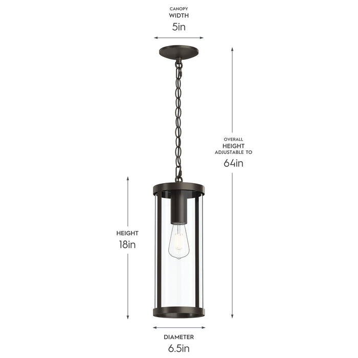 Progress Lighting - P550145-020 - One Light Outdoor Pendant - Kagen - Antique Bronze