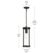 Progress Lighting - P550145-020 - One Light Outdoor Pendant - Kagen - Antique Bronze