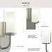 Progress Lighting - P710158-009 - One Light Wall Sconce - Mack - Brushed Nickel