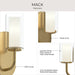 Progress Lighting - P710158-191 - One Light Wall Sconce - Mack - Brushed Gold