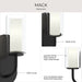 Progress Lighting - P710158-31M - One Light Wall Sconce - Mack - Matte Black