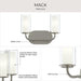 Progress Lighting - P300575-009 - Two Light Bath Vanity - Mack - Brushed Nickel