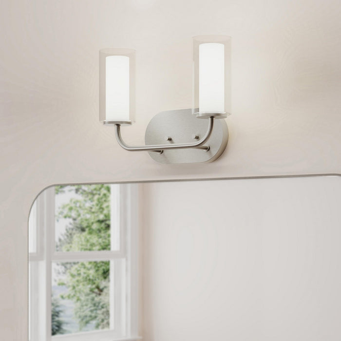 Progress Lighting - P300575-009 - Two Light Bath Vanity - Mack - Brushed Nickel