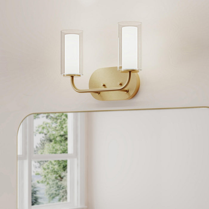 Progress Lighting - P300575-191 - Two Light Bath Vanity - Mack - Brushed Gold