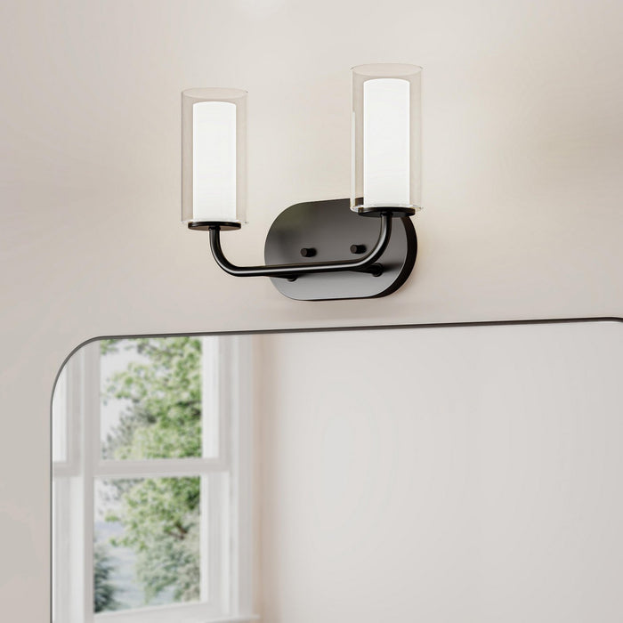 Progress Lighting - P300575-31M - Two Light Bath Vanity - Mack - Matte Black