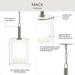 Progress Lighting - P500515-009 - One Light Pendant - Mack - Brushed Nickel