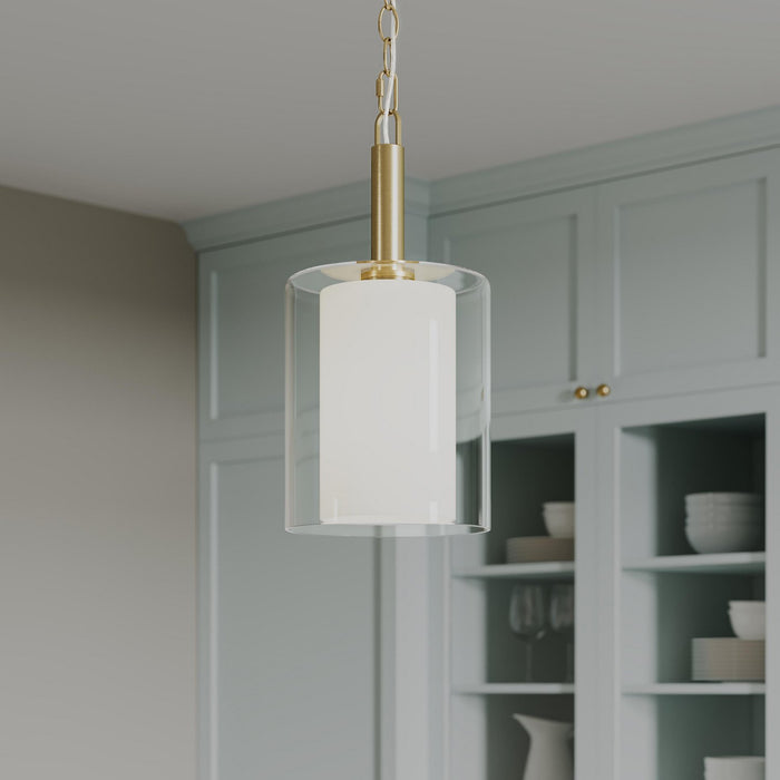 Progress Lighting - P500515-191 - One Light Pendant - Mack - Brushed Gold
