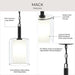 Progress Lighting - P500515-31M - One Light Pendant - Mack - Matte Black