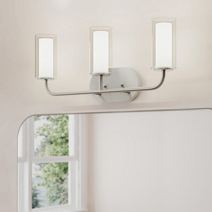 Progress Lighting - P300576-009 - Three Light Bath Vanity - Mack - Brushed Nickel