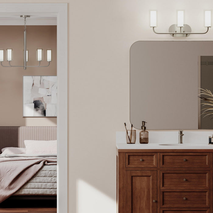Progress Lighting - P300576-009 - Three Light Bath Vanity - Mack - Brushed Nickel