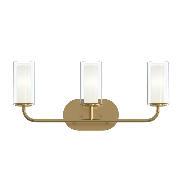 Progress Lighting - P300576-191 - Three Light Bath Vanity - Mack - Brushed Gold