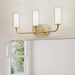 Progress Lighting - P300576-191 - Three Light Bath Vanity - Mack - Brushed Gold
