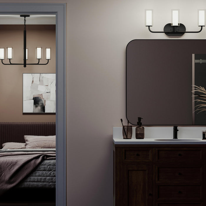 Progress Lighting - P300576-31M - Three Light Bath Vanity - Mack - Matte Black