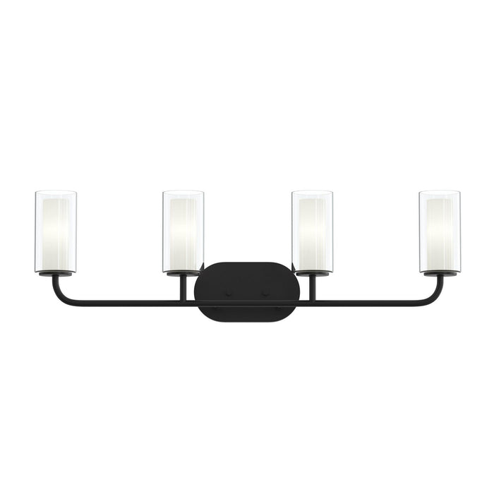 Progress Lighting - P300577-31M - Four Light Bath Vanity - Mack - Matte Black