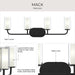 Progress Lighting - P300577-31M - Four Light Bath Vanity - Mack - Matte Black
