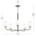 Progress Lighting - P400475-009 - Five Light Chandelier - Mack - Brushed Nickel