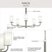 Progress Lighting - P400475-009 - Five Light Chandelier - Mack - Brushed Nickel