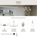Progress Lighting - P400475-009 - Five Light Chandelier - Mack - Brushed Nickel
