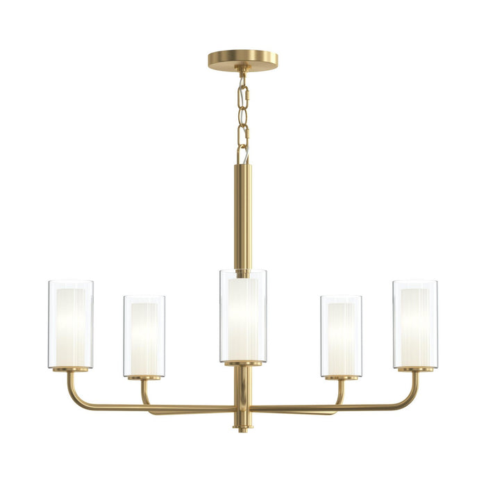 Progress Lighting - P400475-191 - Five Light Chandelier - Mack - Brushed Gold