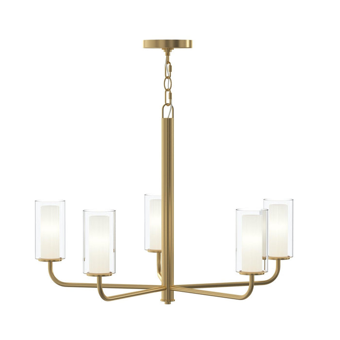 Progress Lighting - P400475-191 - Five Light Chandelier - Mack - Brushed Gold
