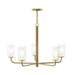 Progress Lighting - P400475-191 - Five Light Chandelier - Mack - Brushed Gold