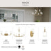 Progress Lighting - P400475-191 - Five Light Chandelier - Mack - Brushed Gold