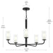 Progress Lighting - P400475-31M - Five Light Chandelier - Mack - Matte Black