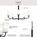 Progress Lighting - P400475-31M - Five Light Chandelier - Mack - Matte Black