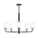 Progress Lighting - P400475-31M - Five Light Chandelier - Mack - Matte Black