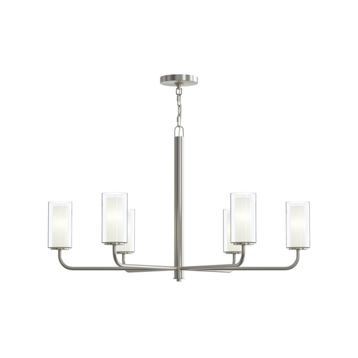 Progress Lighting - P400477-009 - Six Light Chandelier - Mack - Brushed Nickel