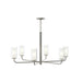 Progress Lighting - P400477-009 - Six Light Chandelier - Mack - Brushed Nickel